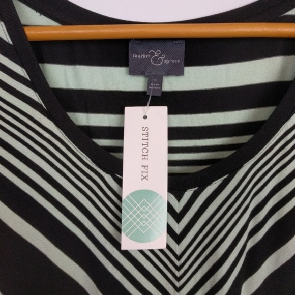 Stitch Fix Market & Spruce Striped Spencer Dress S - Picture 4 of 6